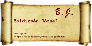 Boldizsár József névjegykártya